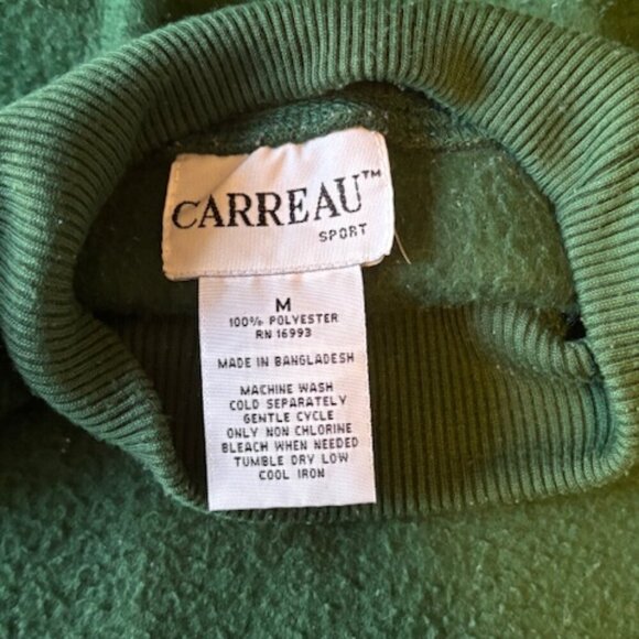 VINTAGE Carreau Sport Dancing Reindeer Green Sweatshirt – Size Medium - Picture 2 of 2